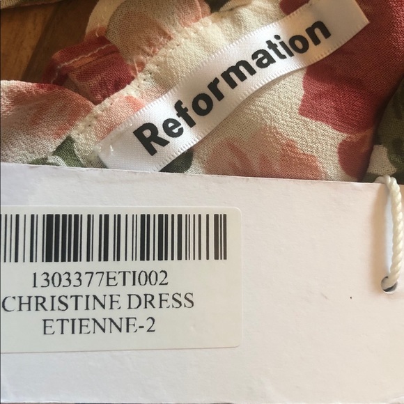 SOLD NWT Reformation Christine Dress in Etienne - Picture 6 of 7